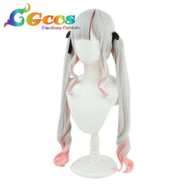 画像3: バーチャルYouTuber VTuber ウィッグ 百鬼あやめ カジュアル系衣装 コスプレ衣装 (3)