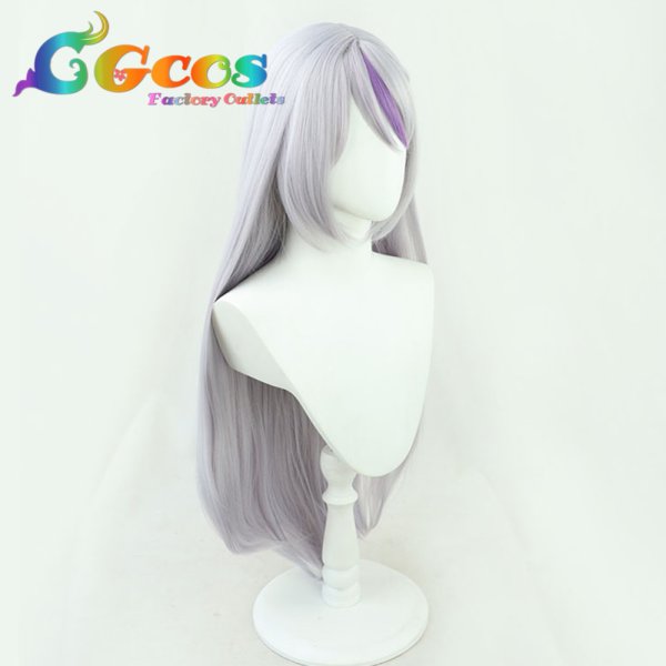 画像2: バーチャルYouTuber VTuber ウィッグ La+ Darknesss ラプラス・ダークネス コスプレ衣装 (2)