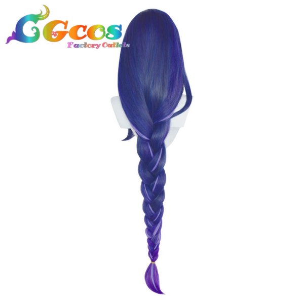 画像4: 原神 げんしん ウィッグ 雷電将軍 コスプレ衣装 (4)