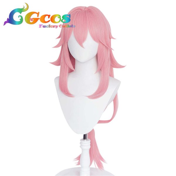 画像2: 原神　げんしん　ウィッグ　八重神子　やえみこ　コスプレ衣装 (2)