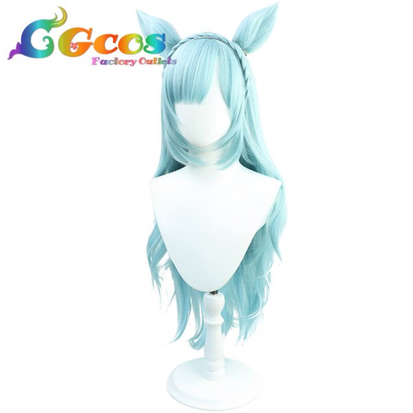 画像2: ウマ娘プリティーダービー ウィッグ メジロアルダン コスプレ衣装 (2)