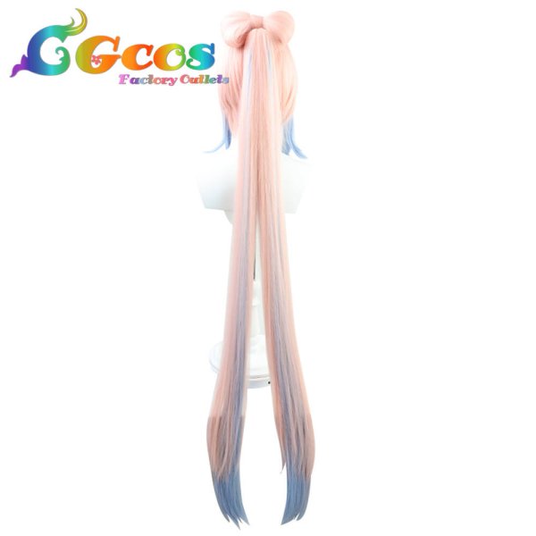 画像4: 原神 げんしん ウィッグ 珊瑚宮心海 コスプレ衣装 (4)