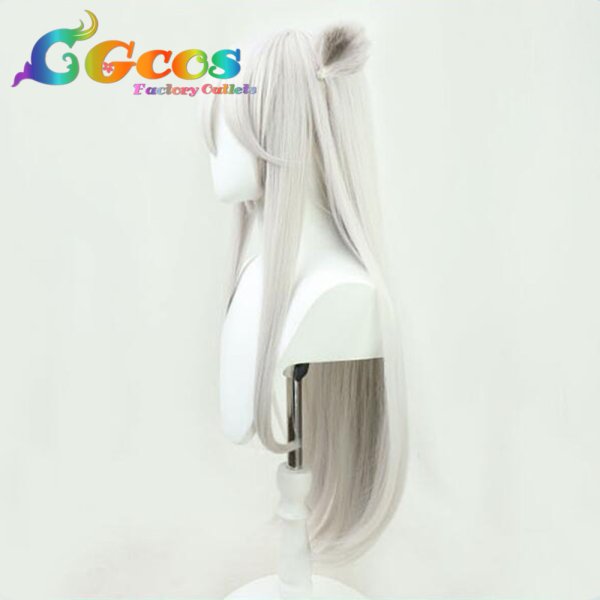 画像2: バーチャルYouTuber VTuber ウィッグ 獅白ぼたん 新衣装 9/2版 コスプレ衣装 (2)