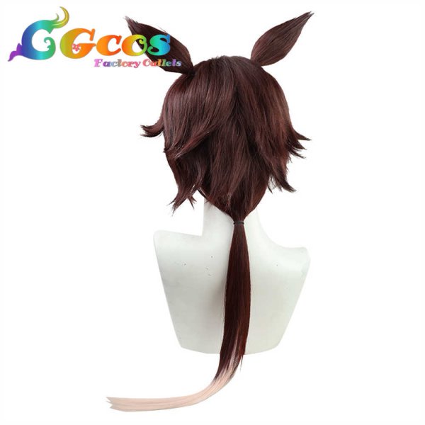 画像4: ウマ娘プリティーダービー ウィッグ ウオッカ コスプレ衣装 (4)