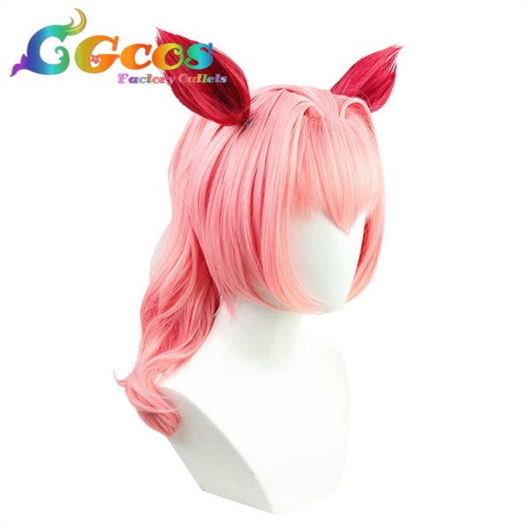 画像4: ウマ娘プリティーダービー ウィッグ ハルウララ コスプレ衣装 (4)