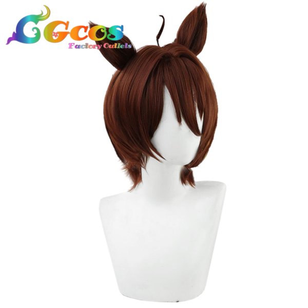 画像3: ウマ娘プリティーダービー ウィッグ アグネスタキオン コスプレ衣装 (3)