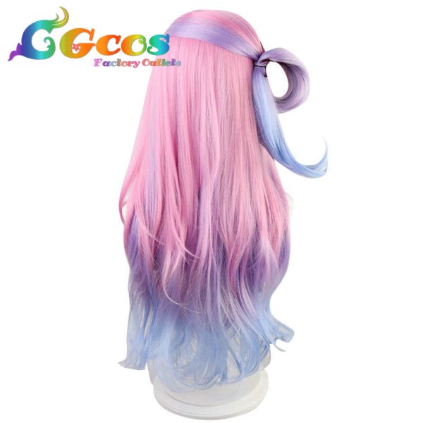 画像4: バーチャルYouTuber VTuber ウィッグ 姫森ルーナ コスプレ衣装 (4)