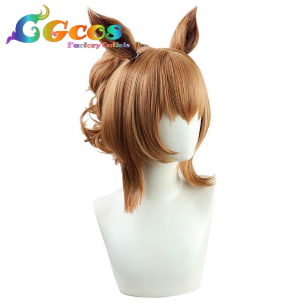 画像3: ウマ娘プリティーダービー ウィッグ タイキシャトル コスプレ衣装 (3)