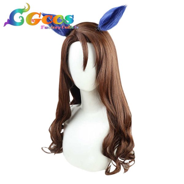 画像2: ウマ娘プリティーダービー ウィッグ キングヘイロー コスプレ衣装 (2)