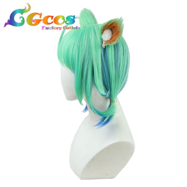 画像3: バーチャルYouTuber VTuber ウィッグ 潤羽るしあ 新髪型 コスプレ衣装 (3)