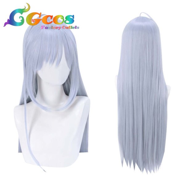 画像2: 色づく世界の明日から ウィッグ 月白瞳美 コスプレ衣装 (2)