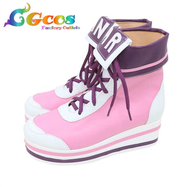 画像2: バーチャルYouTuber VTuber コスプレ靴 杏仁ミル コスプレブーツ コスプレ衣装 (2)