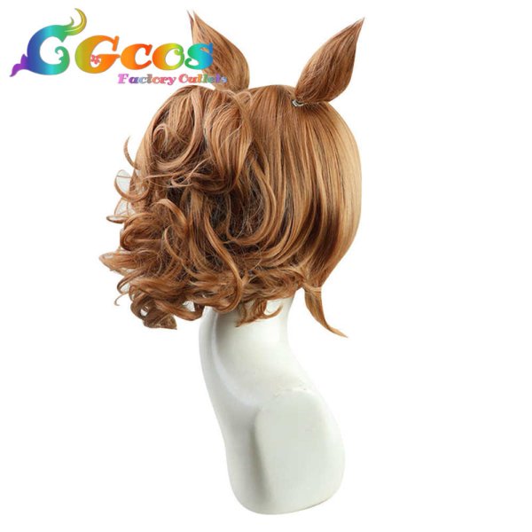 画像4: ウマ娘プリティーダービー ウィッグ タイキシャトル コスプレ衣装 (4)