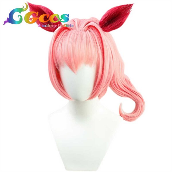 画像2: ウマ娘プリティーダービー ウィッグ ハルウララ コスプレ衣装 (2)