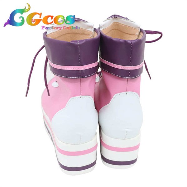 画像3: バーチャルYouTuber VTuber コスプレ靴 杏仁ミル コスプレブーツ コスプレ衣装 (3)