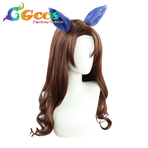 画像3: ウマ娘プリティーダービー ウィッグ キングヘイロー コスプレ衣装 (3)