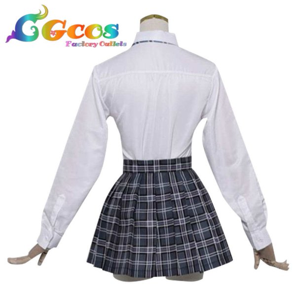 画像8: バーチャルYouTuber　VTuber　白銀ノエル　制服　コスプレ衣装 (8)