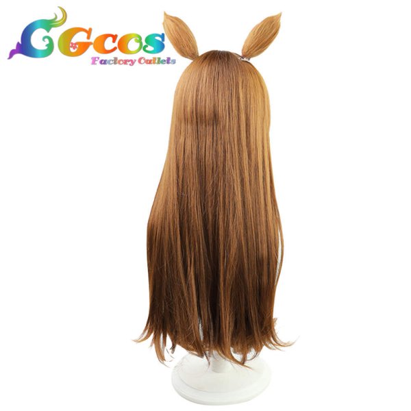 画像4: ウマ娘プリティーダービー ウィッグ グラスワンダー コスプレ衣装 (4)