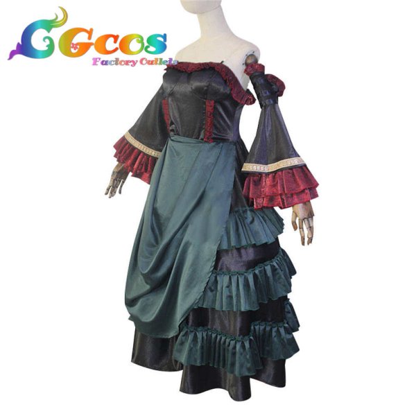 画像2: コードギアス 復活のルルーシュ C.C. ブラックドレス コスプレ衣装 (2)