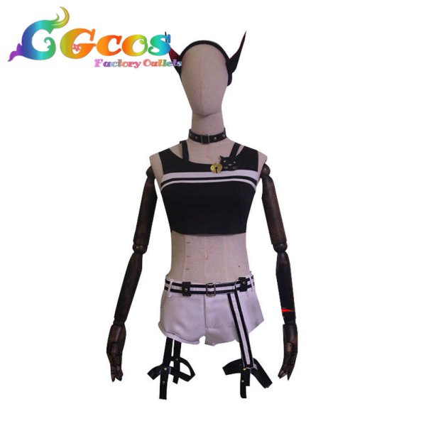 画像4: バーチャルYouTuber VTuber 魔使マオ 通常 コスプレ衣装 (4)