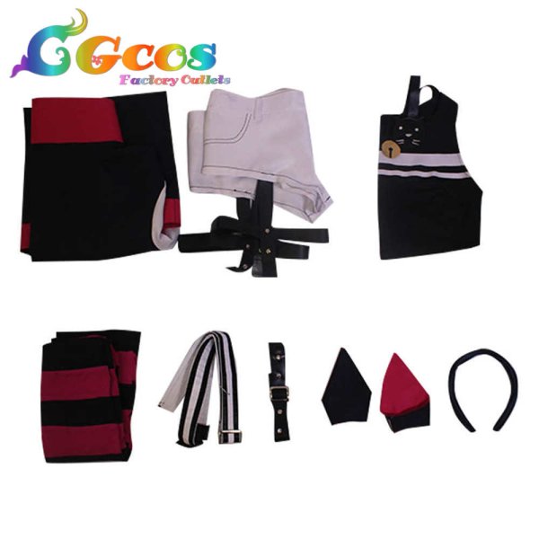 画像5: バーチャルYouTuber VTuber 魔使マオ 通常 コスプレ衣装 (5)