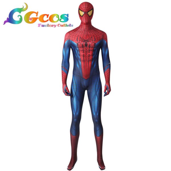 画像1: アメイジング・スパイダーマン2　The Amazing Spider-Man 2　ピーター・パーカー/スパイダーマン　コスプレ衣装 (1)
