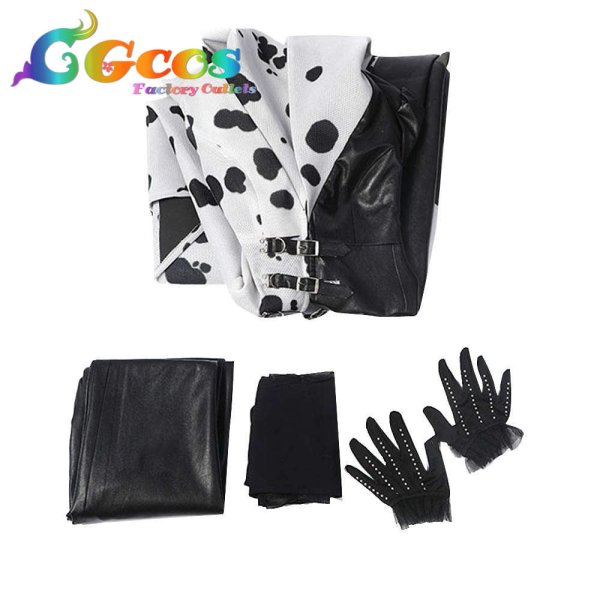 画像4: クルエラ・ド・ヴィル Cruella De Vil クルエラ コスプレ衣装 (4)