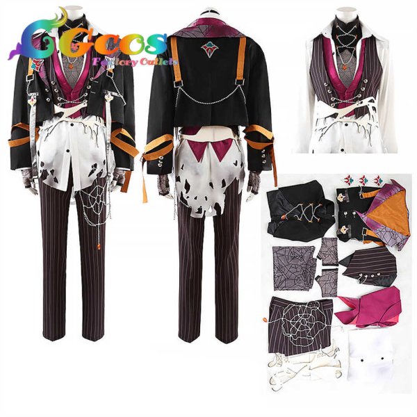 画像3: あんさんぶるスターズ! Helter-Spider 桜河こはく 椎名ニキ 天城燐音 HiMERU コスプレ衣装 (3)