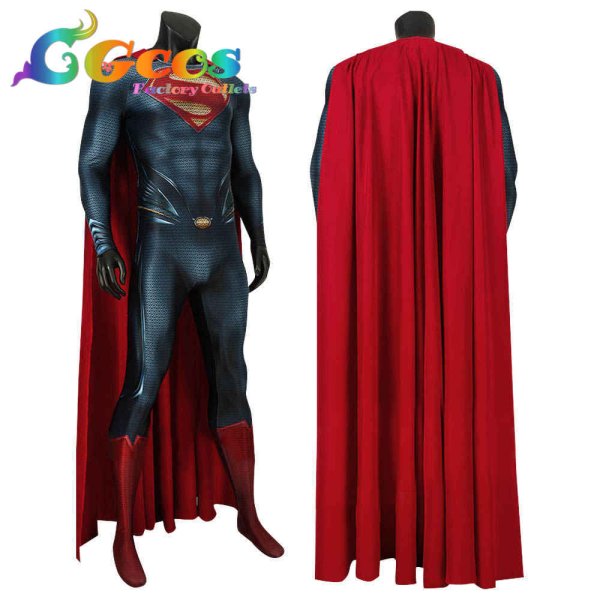 画像2: マン・オブ・スティール Man of Steel クラーク・ケント / カル=エル / スーパーマン コスプレ衣装 (2)