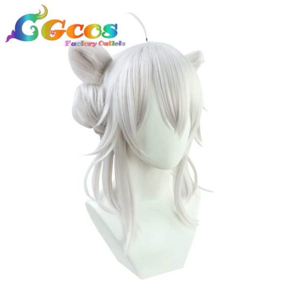 画像4: バーチャルYouTuber VTuber ウィッグ 獅白ぼたん コスプレ衣装 (4)