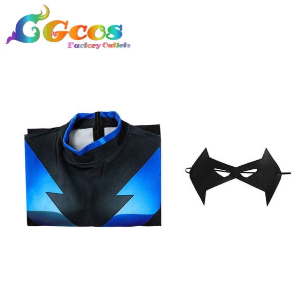 画像3: バットマン:アンダー・ザ・レッドフード Batman: Under the Red Hood ディック・グレイソン コスプレ衣装 (3)