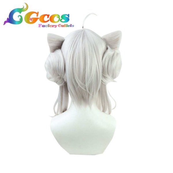 画像5: バーチャルYouTuber VTuber ウィッグ 獅白ぼたん コスプレ衣装 (5)