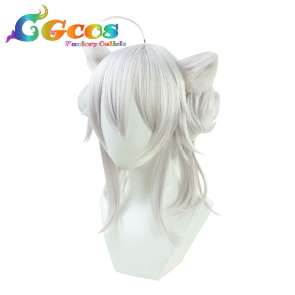 画像3: バーチャルYouTuber VTuber ウィッグ 獅白ぼたん コスプレ衣装 (3)