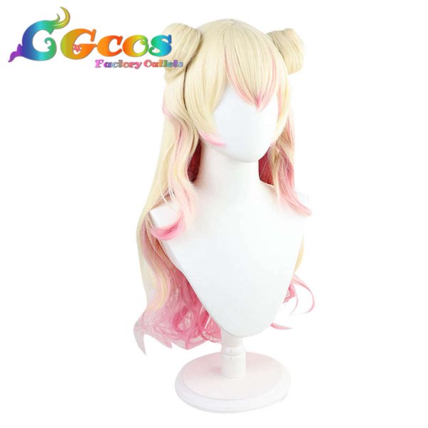 画像3: バーチャルYouTuber VTuber ウィッグ 桃鈴ねね コスプレ衣装 (3)