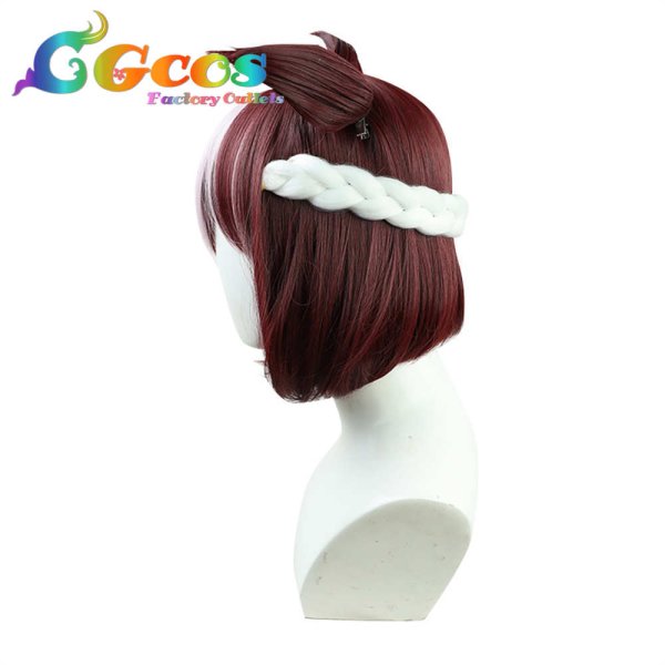 画像3: ウマ娘プリティーダービー ウィッグ スペシャルウィーク コスプレ衣装 (3)