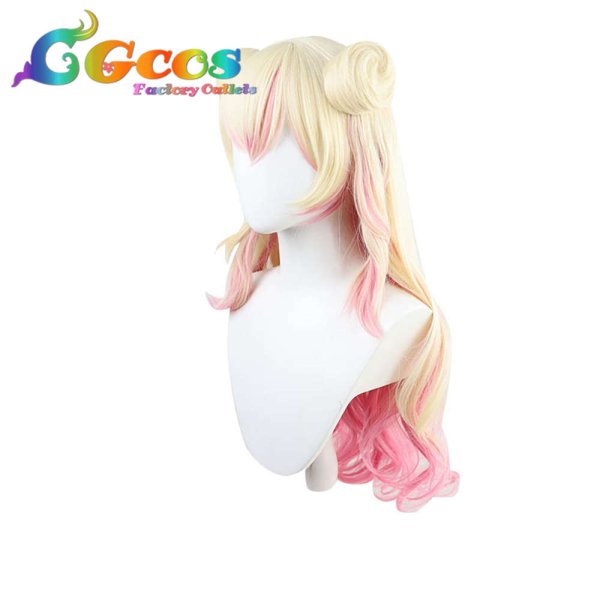 画像2: バーチャルYouTuber VTuber ウィッグ 桃鈴ねね コスプレ衣装 (2)