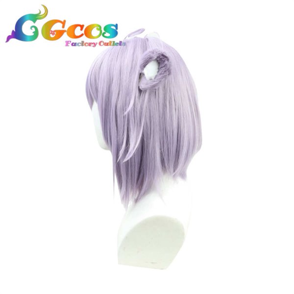 画像4: バーチャルYouTuber VTuber ウィッグ 猫又おかゆ コスプレ衣装 (4)