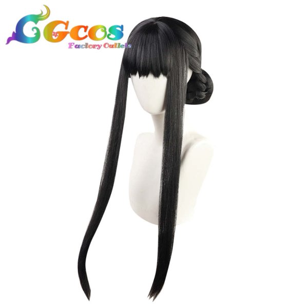 画像2: SPY×FAMILY スパイファミリー ウィッグ ヨル・ブライア Yor Briar コスプレ衣装 (2)