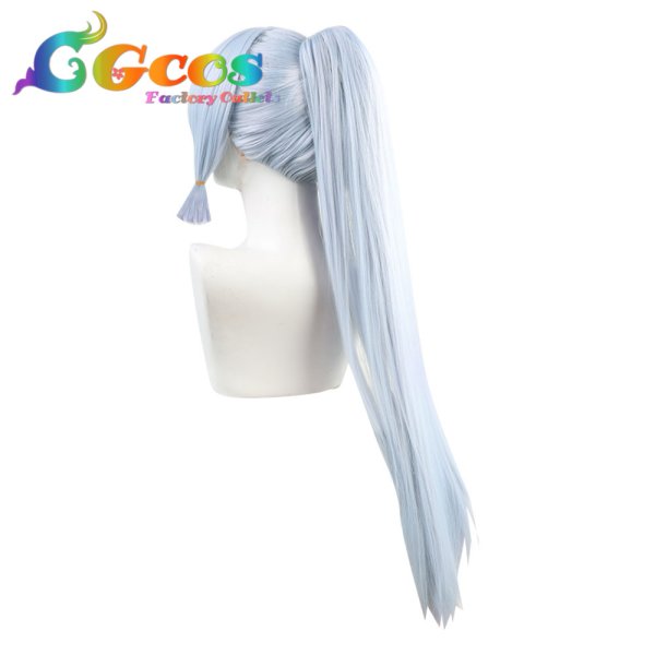 画像4: 原神 げんしん ウィッグ 神里綾華 コスプレ衣装 (4)