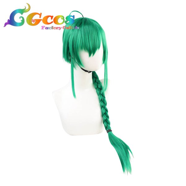 画像3: バーチャルYouTuber VTuber ウィッグ 緑仙 コスプレ衣装 (3)