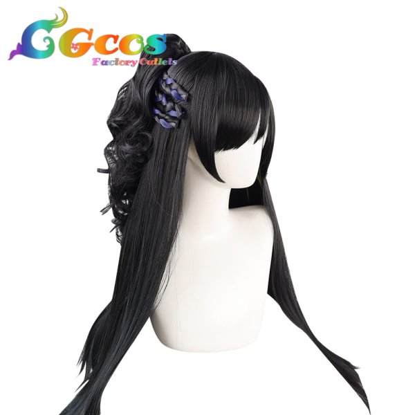 画像3: D4DJ ウィッグ 燐舞曲 ロンド 青柳椿 コスプレ衣装 (3)