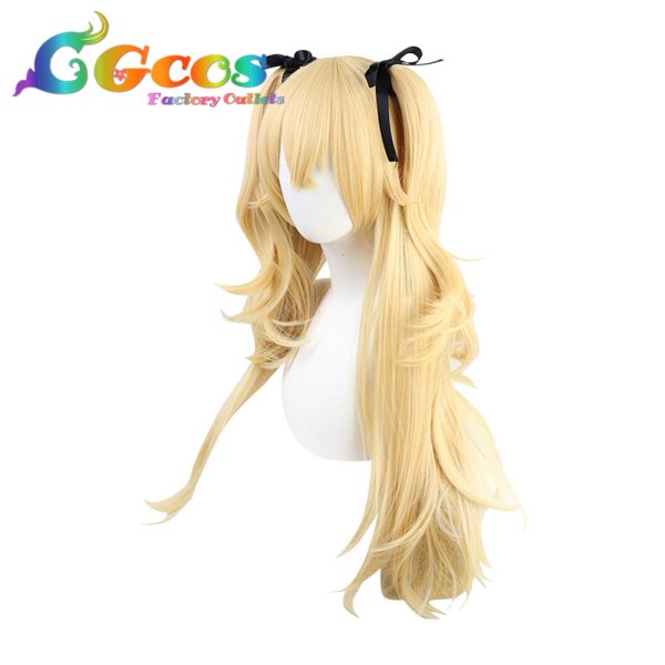 画像3: 原神 げんしん ウィッグ フィッシュル コスプレ衣装 (3)