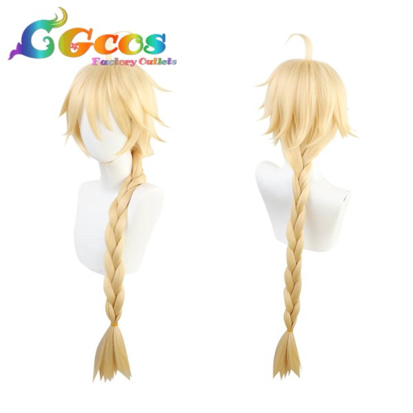 画像2: 原神 げんしん ウィッグ 男主人公 空 コスプレ衣装 (2)