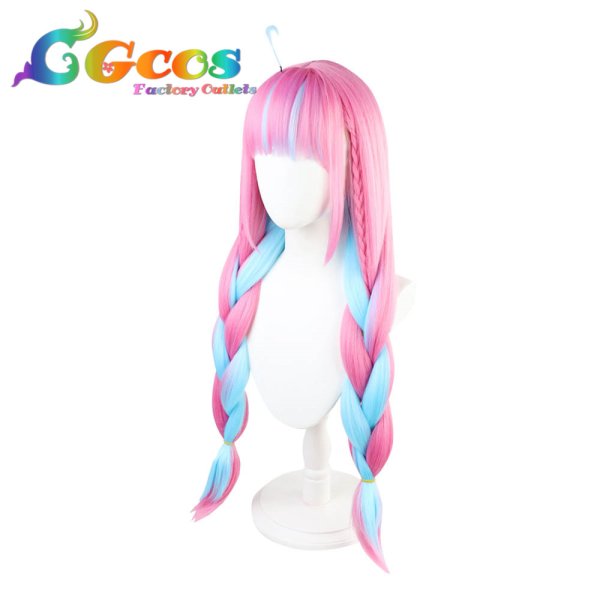 画像3: バーチャルYouTuber VTuber ウィッグ 湊あくあ コスプレ衣装 (3)