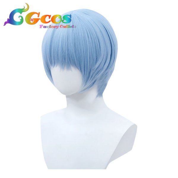 画像2: 新世紀エヴァンゲリオン ウィッグ 綾波レイ コスプレ衣装 (2)