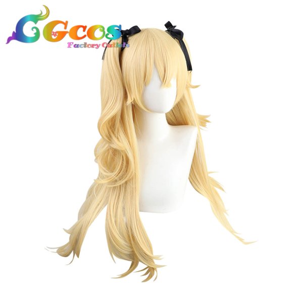 画像2: 原神 げんしん ウィッグ フィッシュル コスプレ衣装 (2)