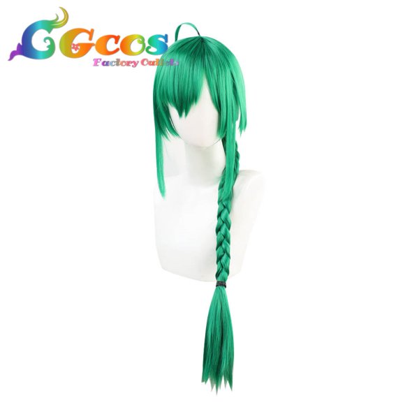 画像2: バーチャルYouTuber VTuber ウィッグ 緑仙 コスプレ衣装 (2)