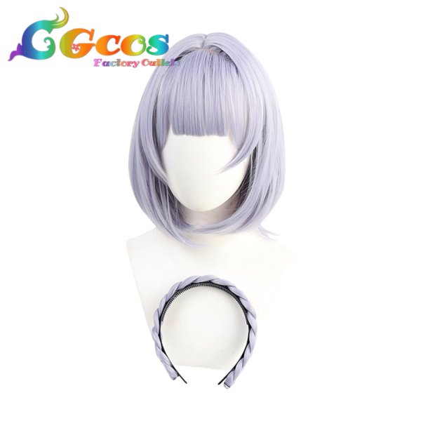 画像2: 原神 げんしん ウィッグ ノエル コスプレ衣装 (2)