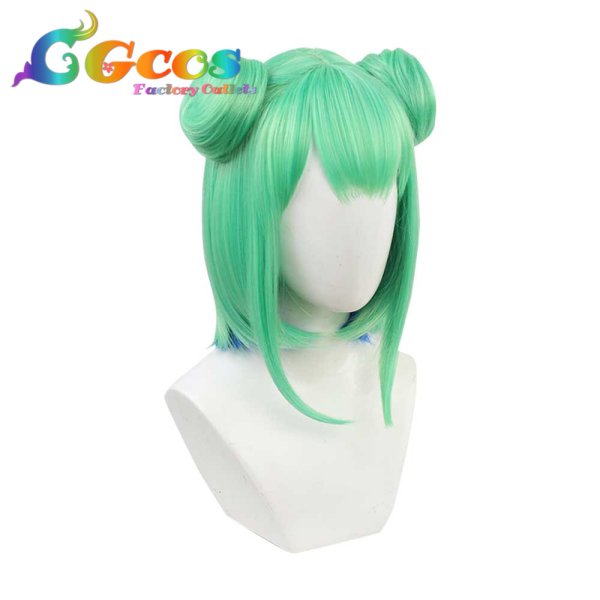 画像2: バーチャルYouTuber VTuber ウィッグ 潤羽るしあ コスプレ衣装 (2)