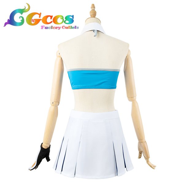 画像4: 「一部在庫あり」ブルーアーカイブ キヴォトス大運動会 晄輪大祭 猫塚ヒビキ チア衣装 コスプレ衣装 (4)